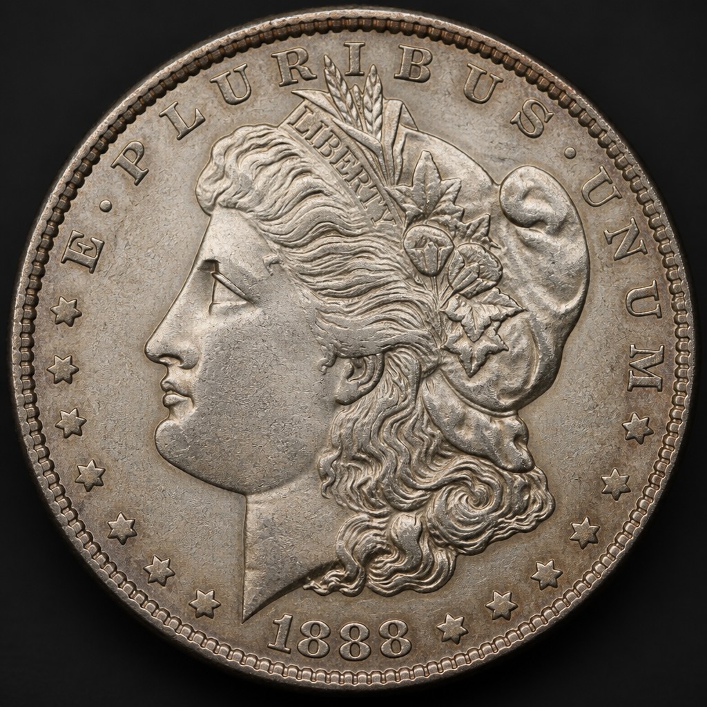 1888/7 Morgan Dollar Overdate