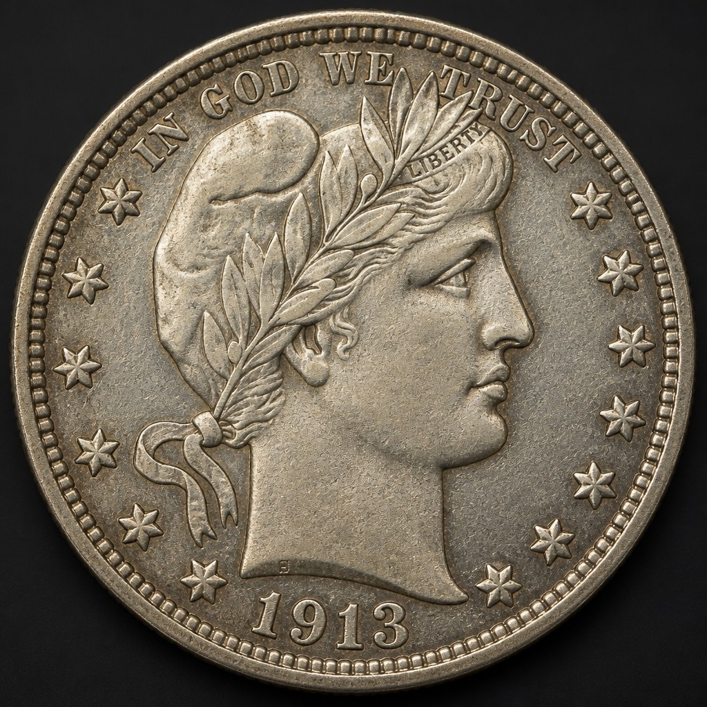 1913 Barber Half Dollar