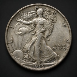 How to Identify the 1916 Walking Liberty Half Dollar