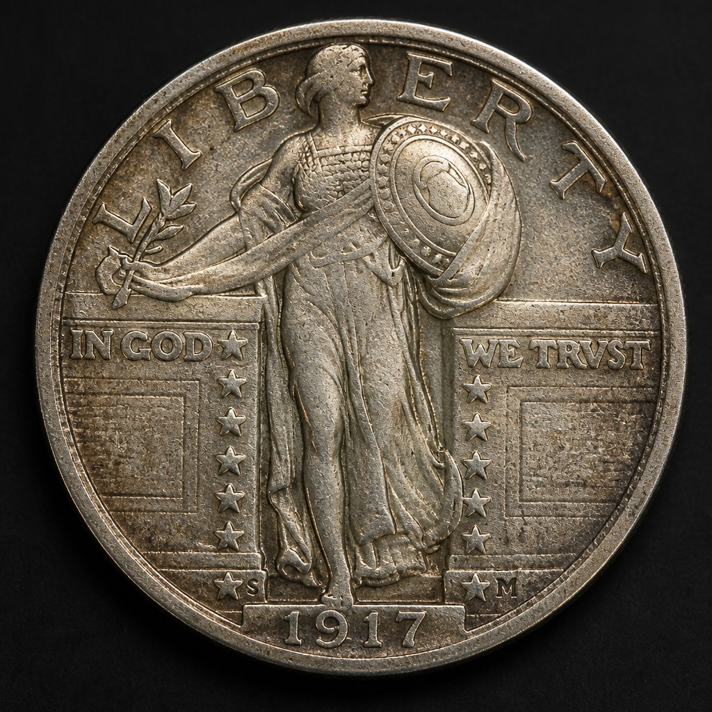 1917 Type 2 Standing Liberty Quarter