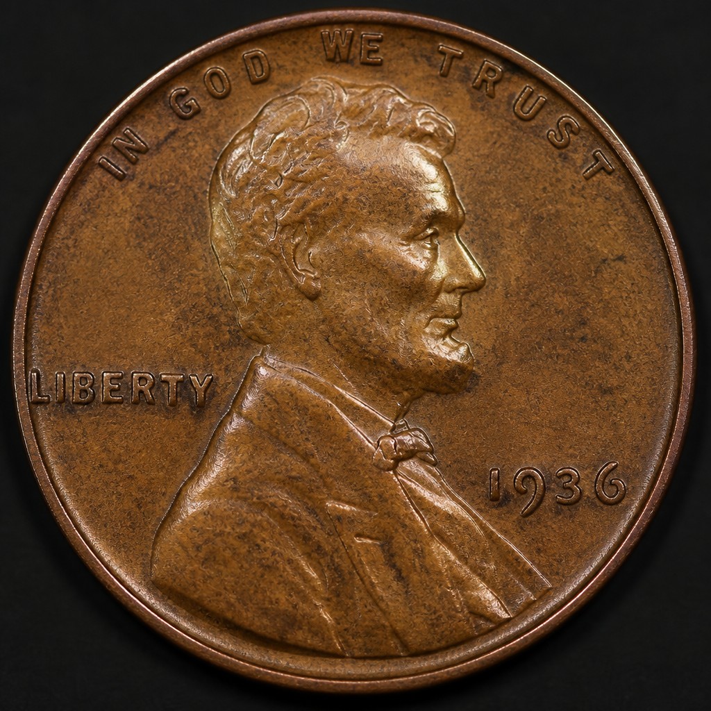 1936 Doubled Die Obverse Lincoln Cent