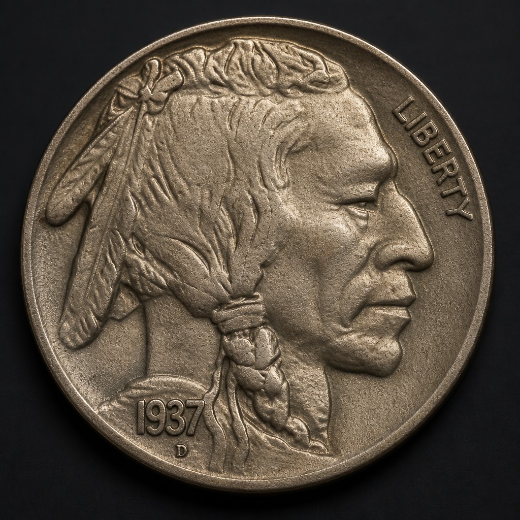 1937-D Three-Legged Buffalo Nickel