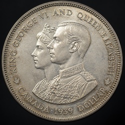 1939 Royal Visit Silver Dollar (Parliament)