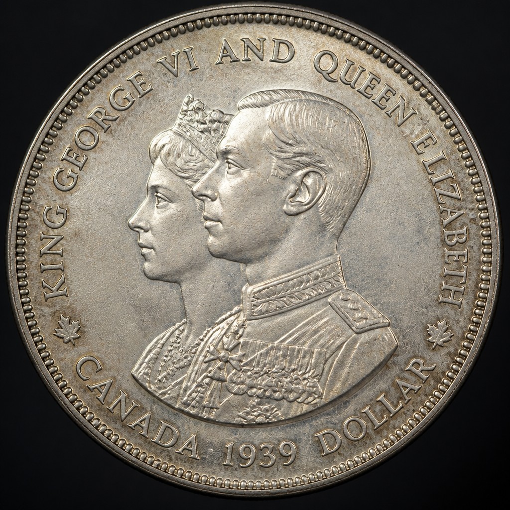 1939 Royal Visit Silver Dollar (Parliament)
