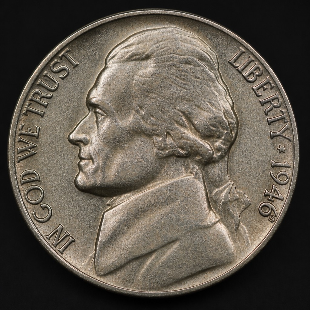 1946-S/D Jefferson Nickel Repunched Mintmark