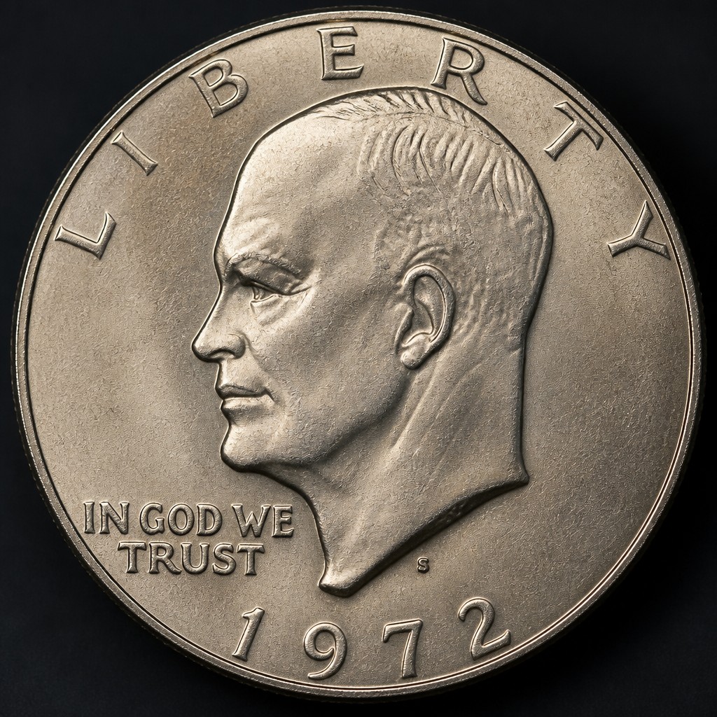 1972 Eisenhower Dollar (Type 2)