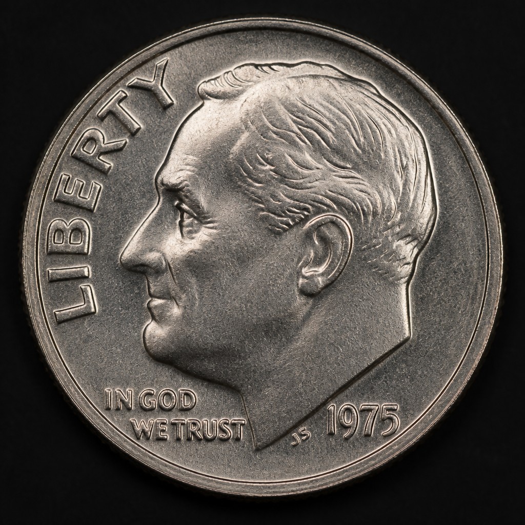 1975 No S Proof Roosevelt Dime