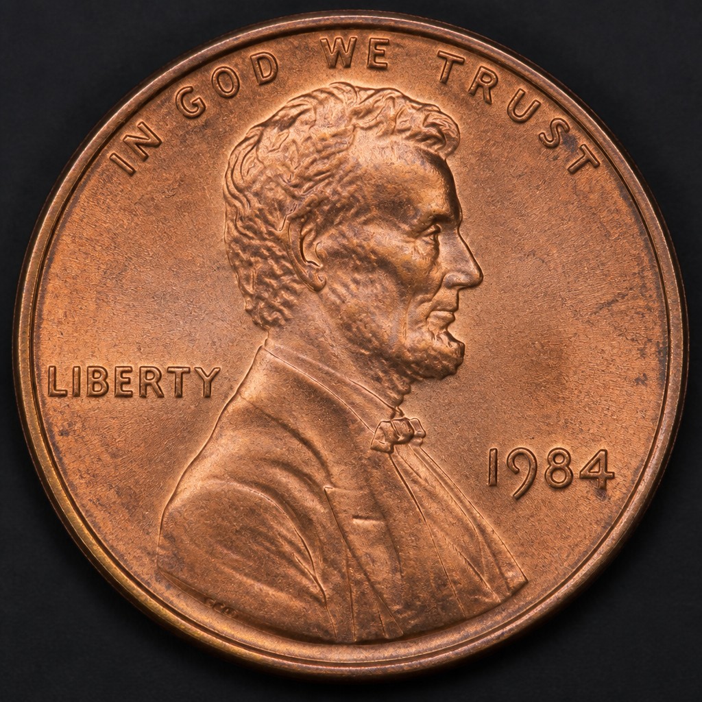 1984 Doubled Ear Lincoln Cent
