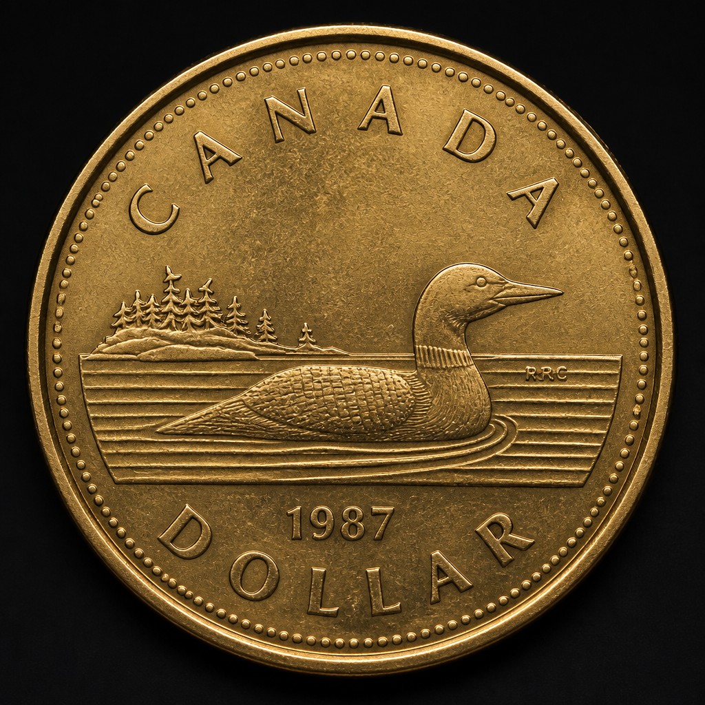 1987 Loon Dollar (Aureate)