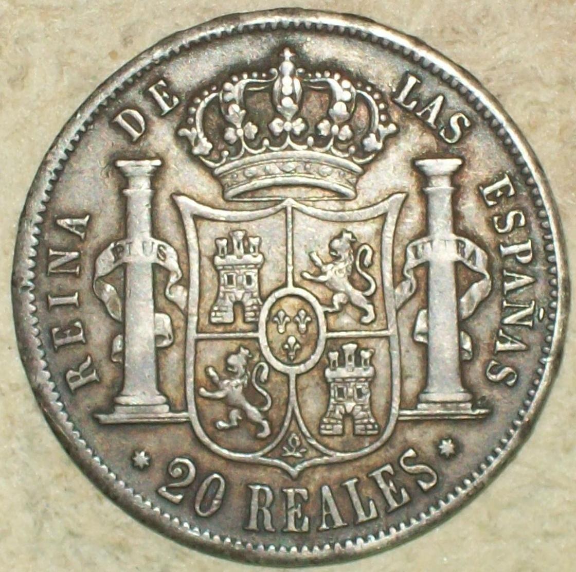 20 Reales (Isabel II)