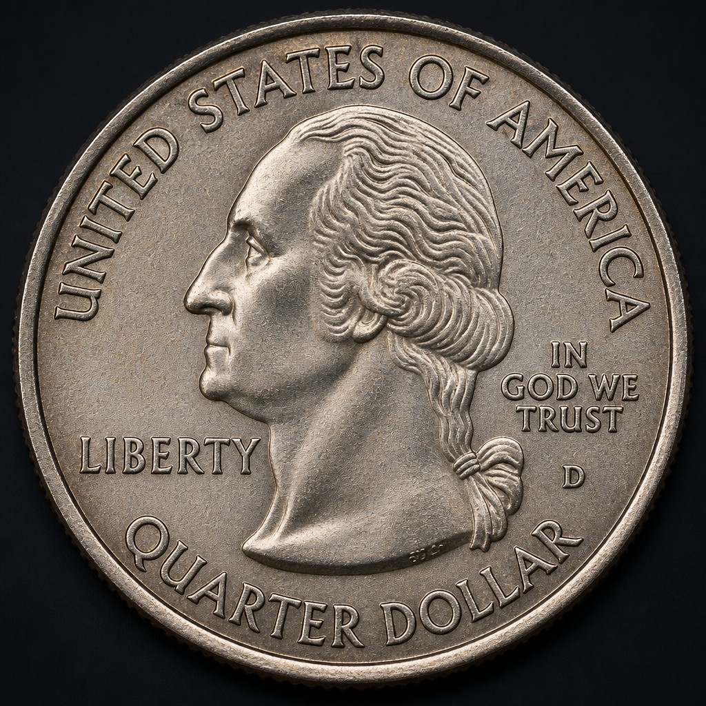 2004-D Wisconsin State Quarter Extra Leaf
