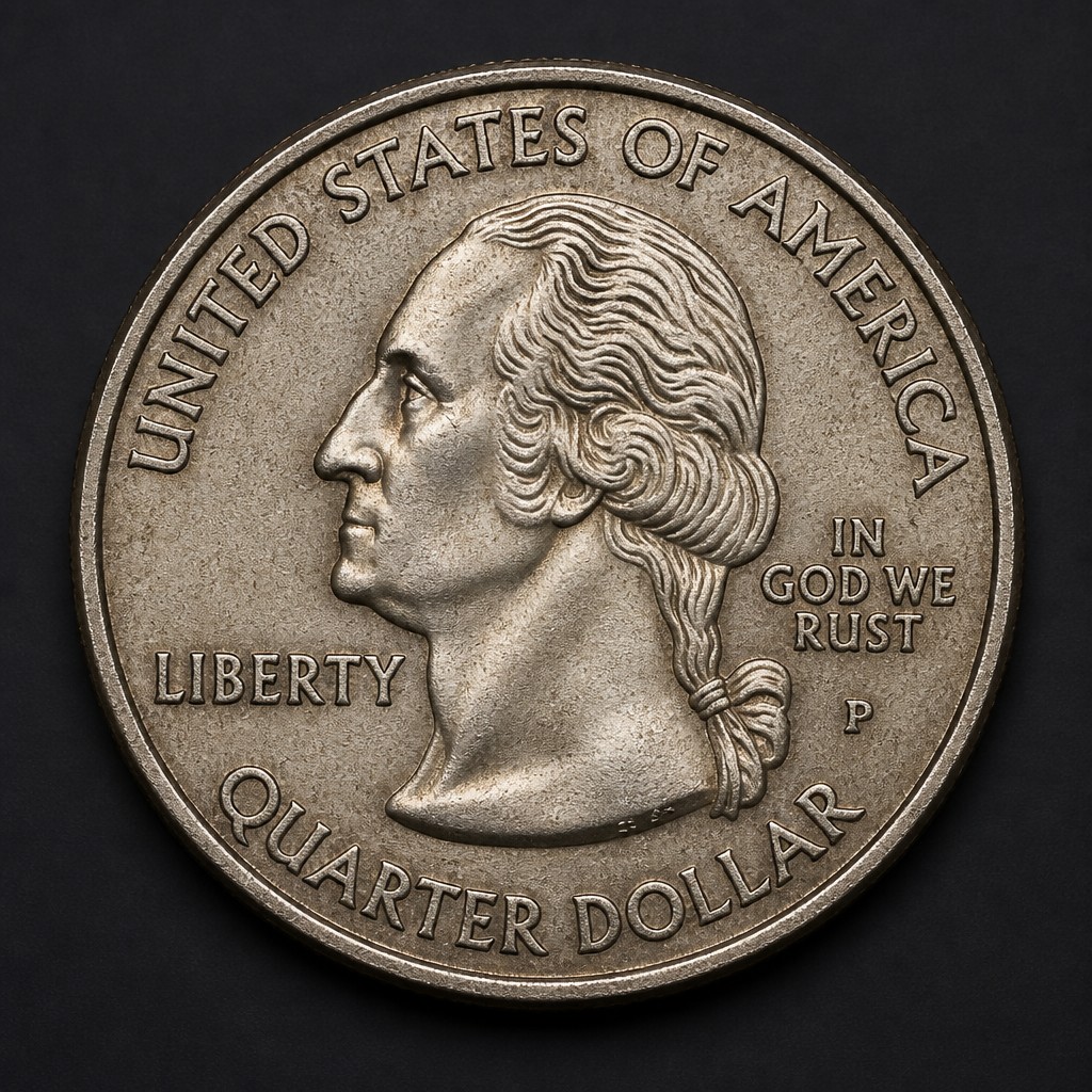 2005 Kansas State Quarter In God We Rust