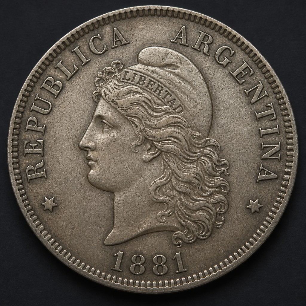 Argentine 1 Peso 'Liberty Head'