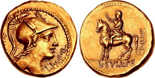 Aureus of A. Manlius Vulso