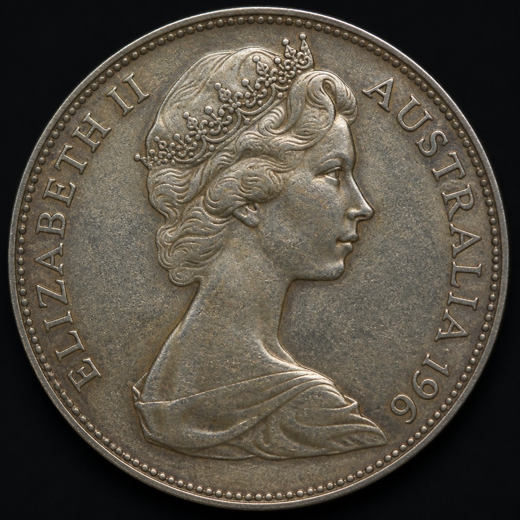 Australian 50 Cent (round 1966 silver)