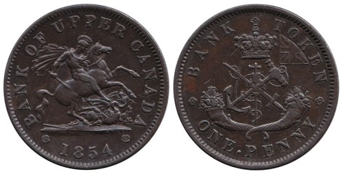 Bank of Upper Canada One Penny Token
