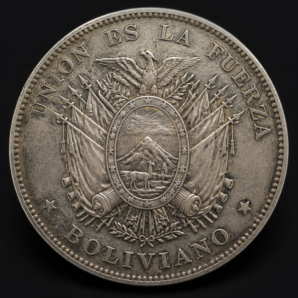 Bolivian Boliviano Silver