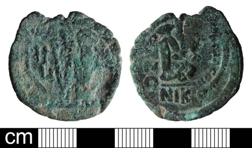 Byzantine Nummus of Tiberius Constantine