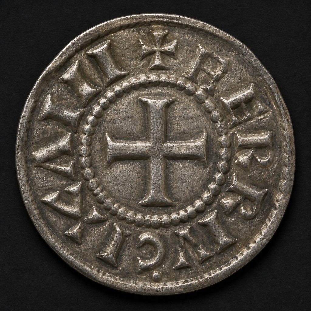 Carolingian Silver Denier (Charlemagne)