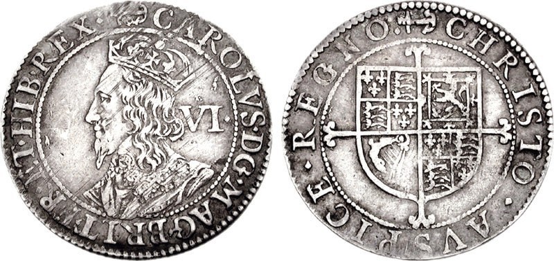 Charles I Sixpence