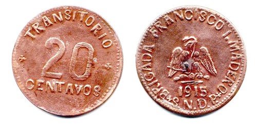 Chiconcuautla 20 Centavos