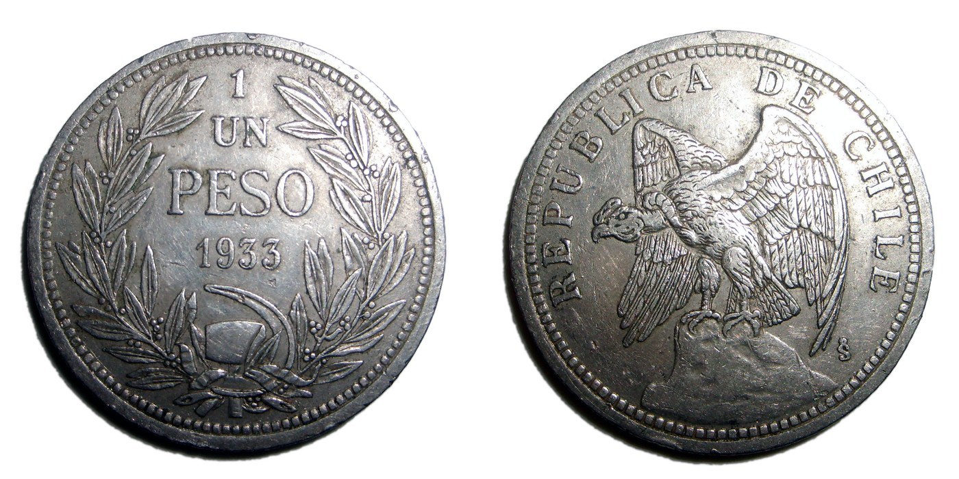Chilean Peso (1875 Type)