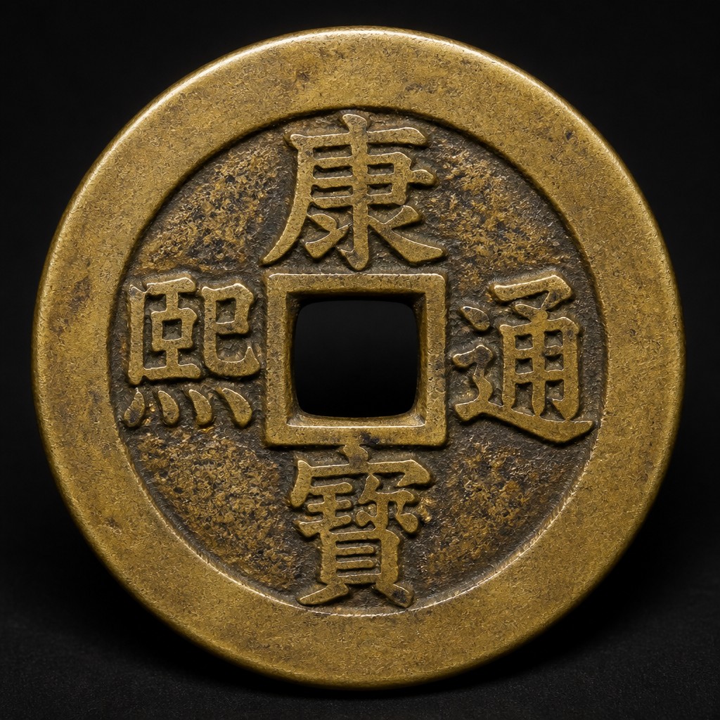 Chinese Cash Coin (Qing Dynasty 'Kangxi Tongbao')