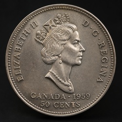 Coat of Arms Fifty Cents (Elizabeth II)