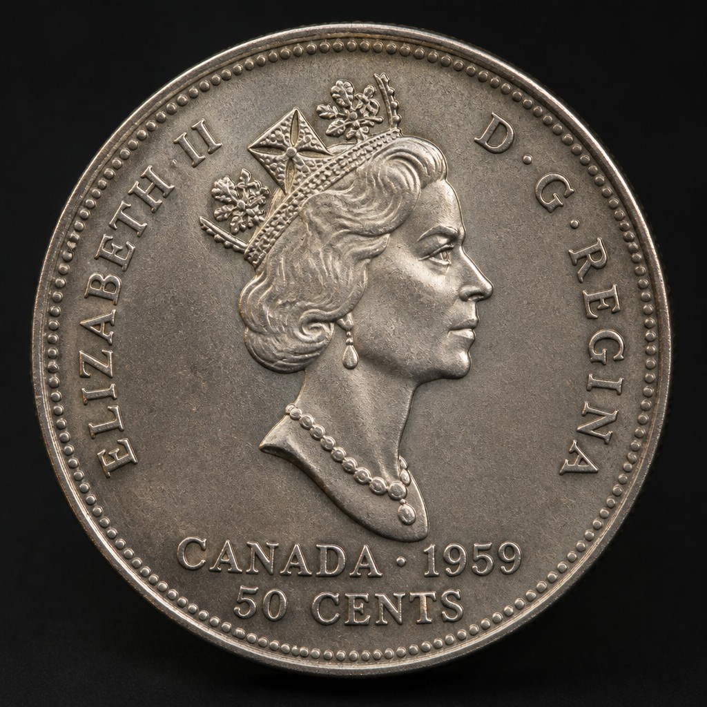 Coat of Arms Fifty Cents (Elizabeth II)