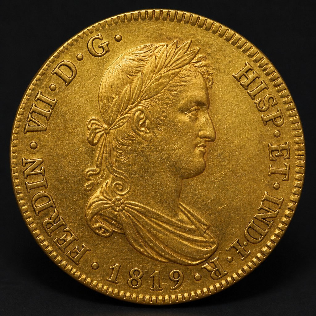 Colombian 8 Escudos Gold (Popayán)