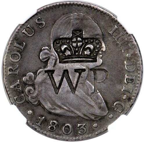 Counterstamped 2 Reales