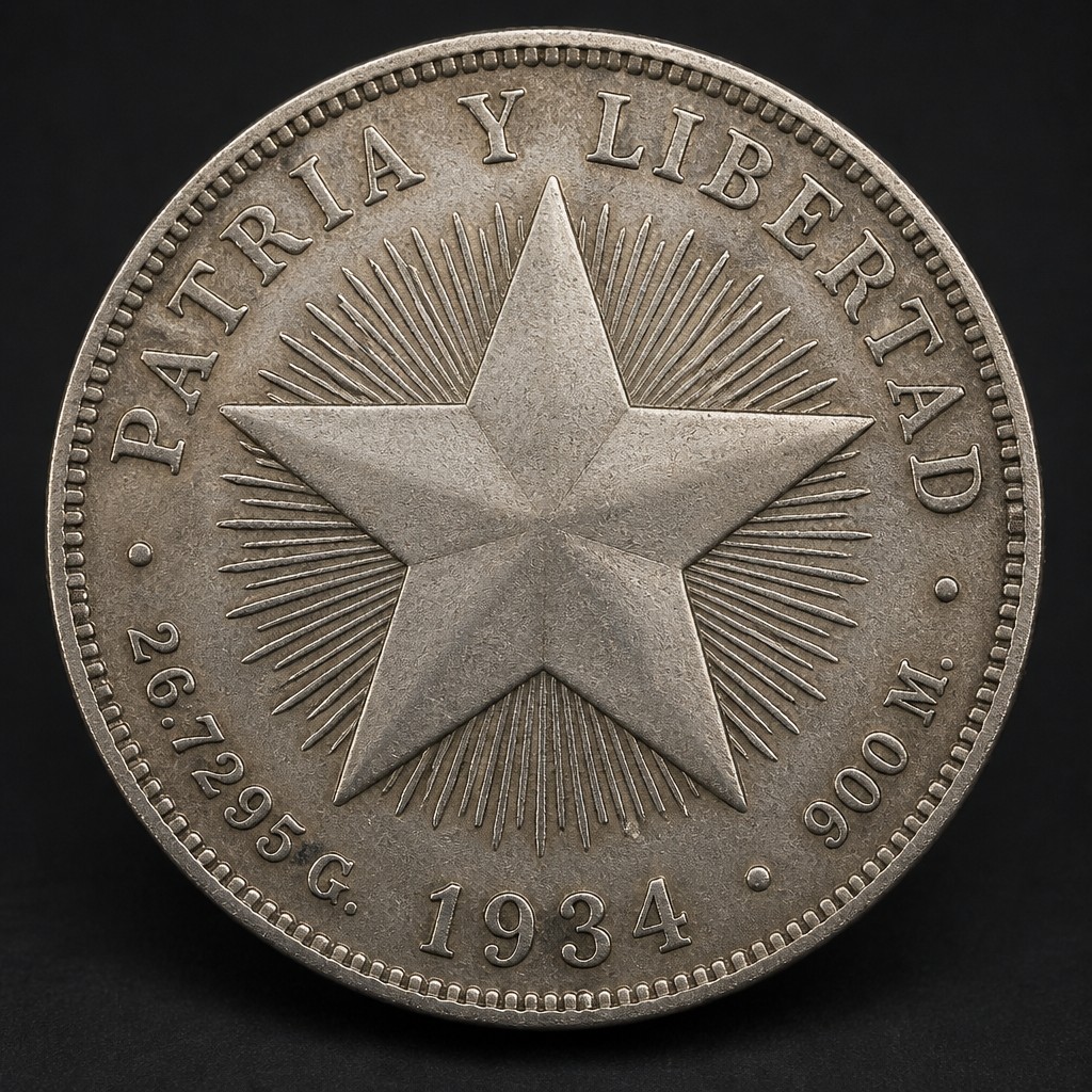 Cuba Peso 'Star' Silver (ABC Peso)