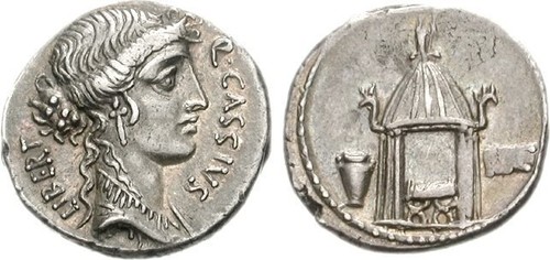 Denarius of Cassius Longinus