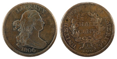Draped Bust Half Cent