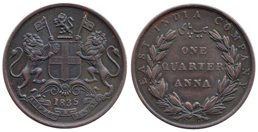 East India Company Quarter Anna