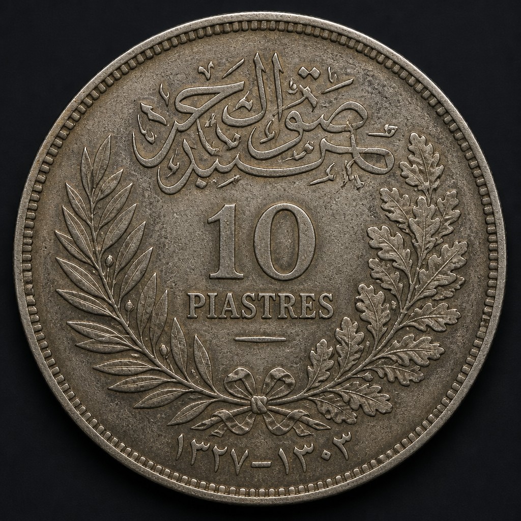 Egyptian 10 Piastres (silver)