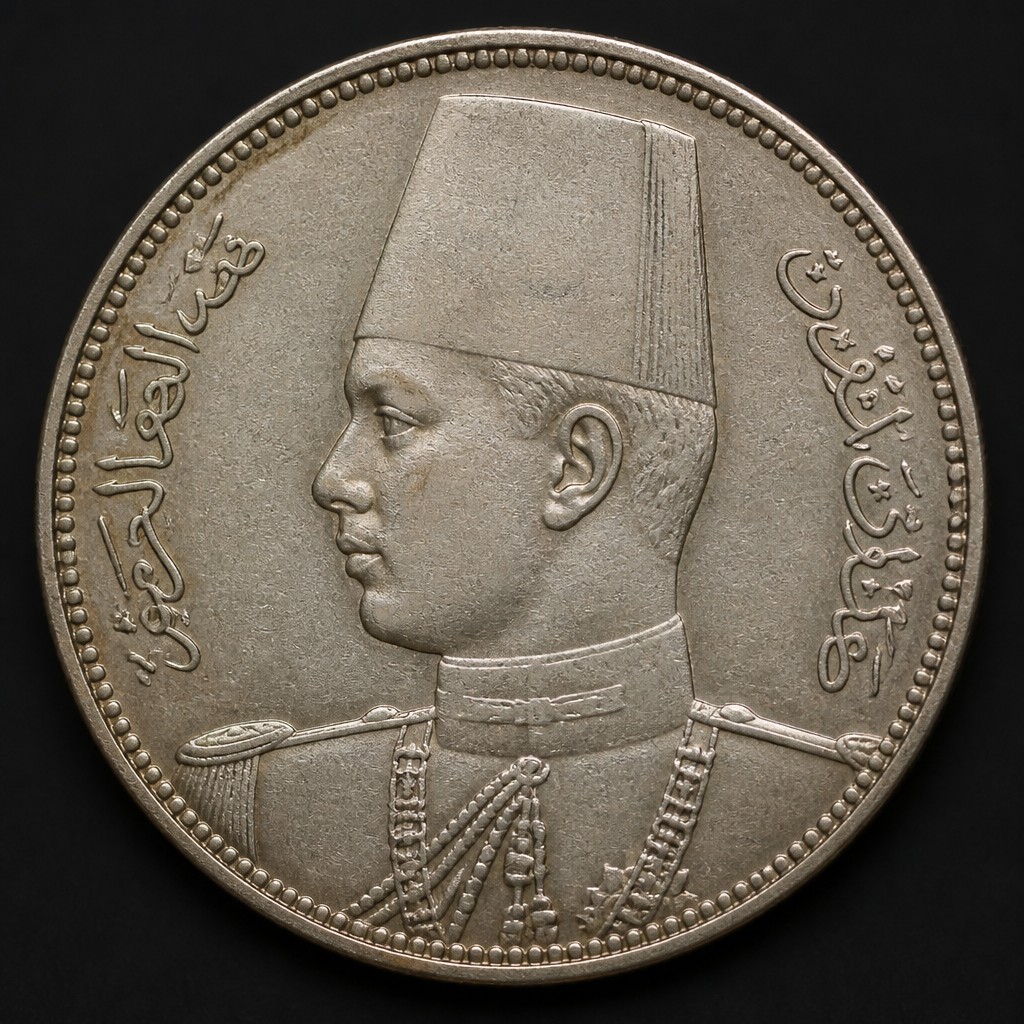 Egyptian Farouk 5 Piastres