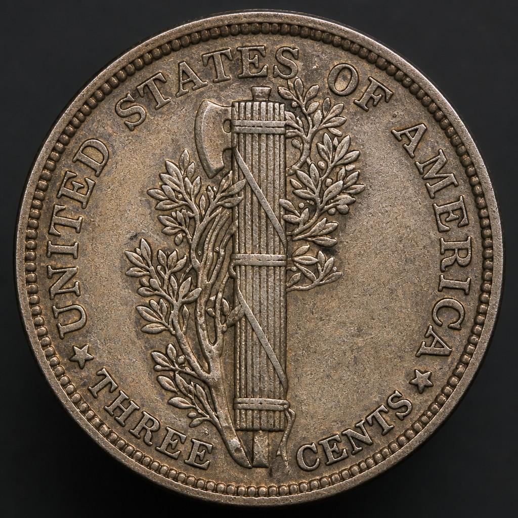 Fasces Three-Cent Nickel