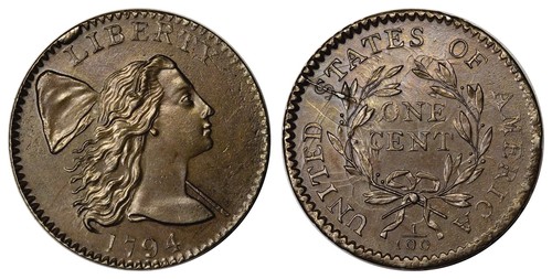 Flowing Hair Large Cent