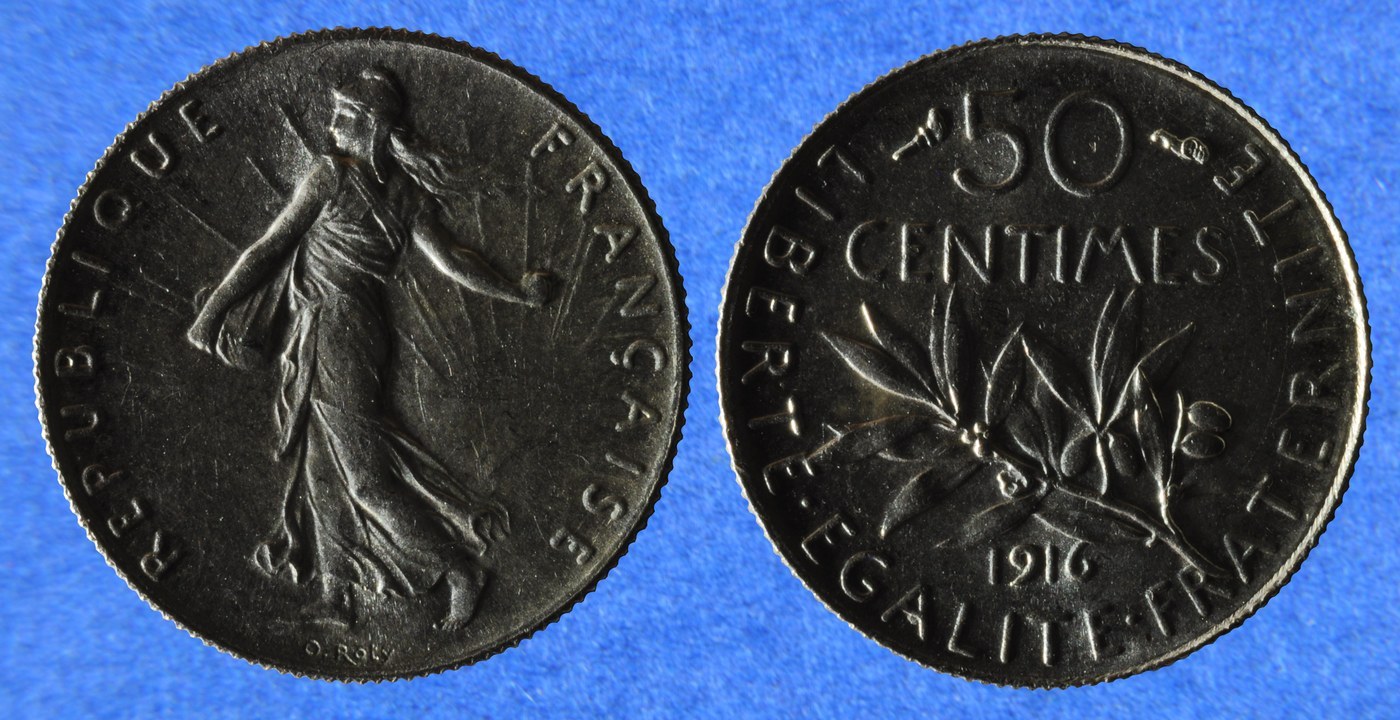 French Semeuse 50 Centimes