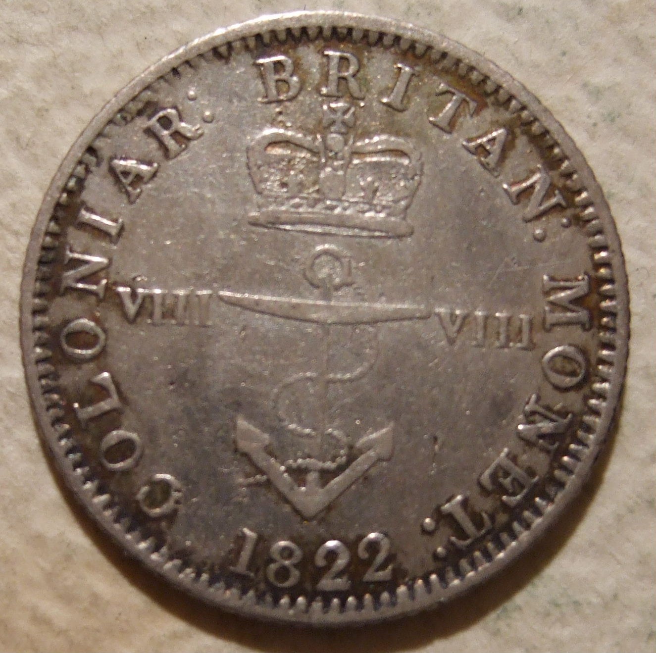 George IV One Eighth Spanish Dollar