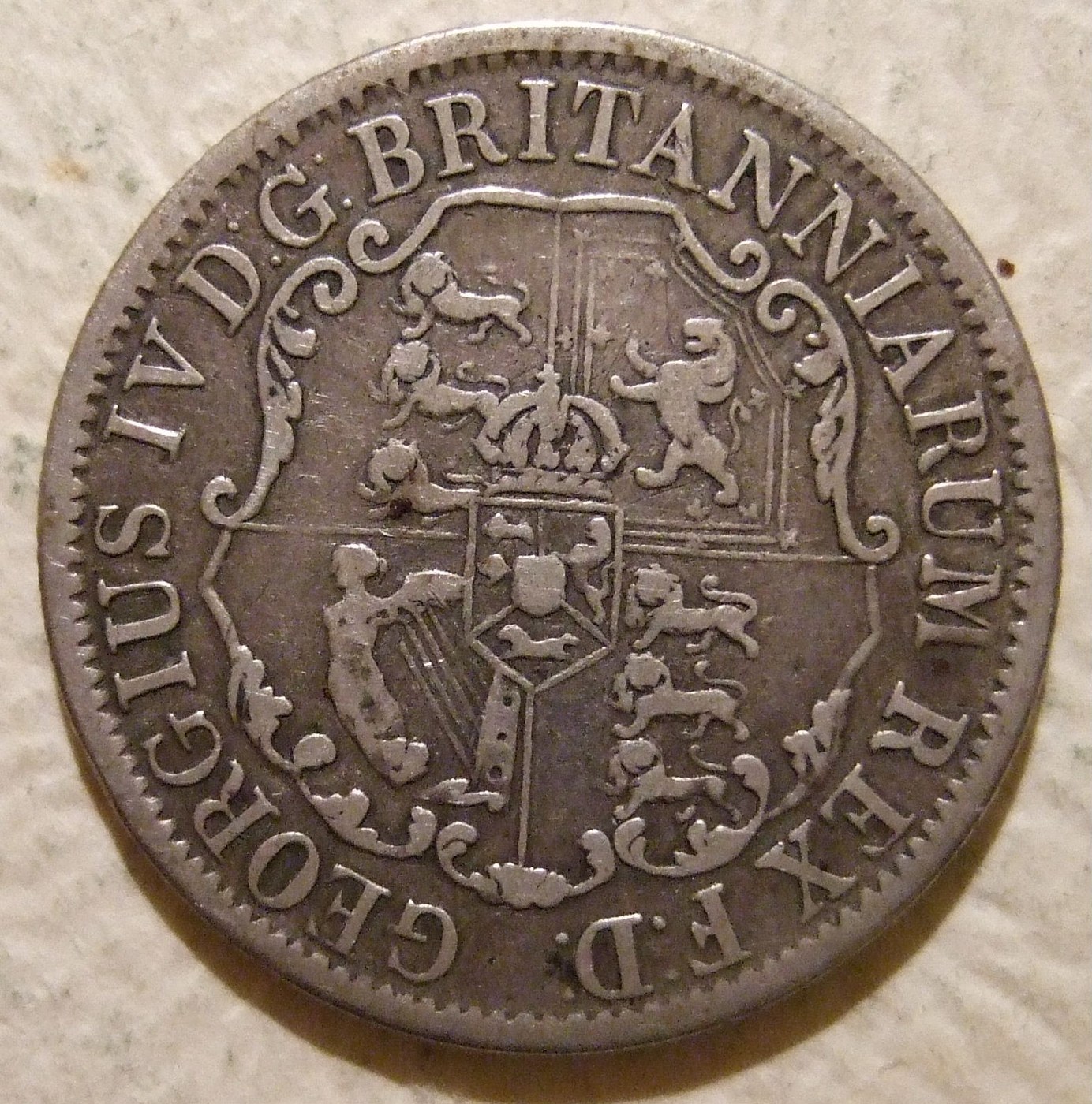 George IV One Quarter Spanish Dollar