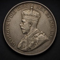 How to Identify the George V Twenty-Five Cents (silver)