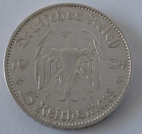 German 5 Reichsmark Garrison Church Commemorative