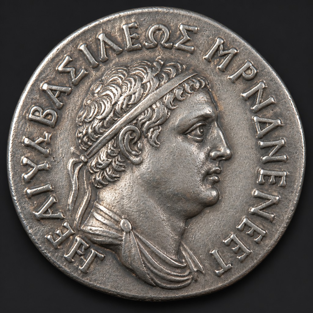 Indo-Greek Silver Drachm (Menander)