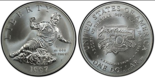 Jackie Robinson Silver Dollar