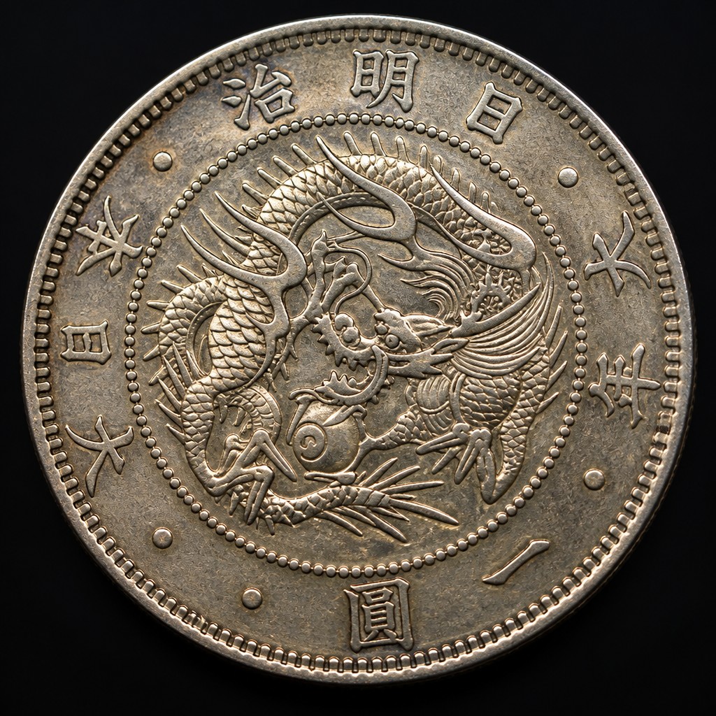 Japanese 1 Yen Silver Coin