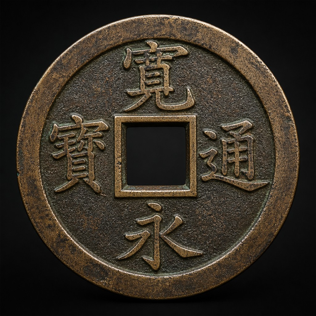 Japanese Kan'ei Tsuho Cash