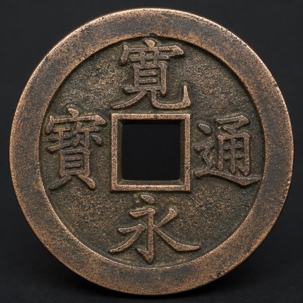 Japanese Mon (Kan'ei Tsuho cash coin)
