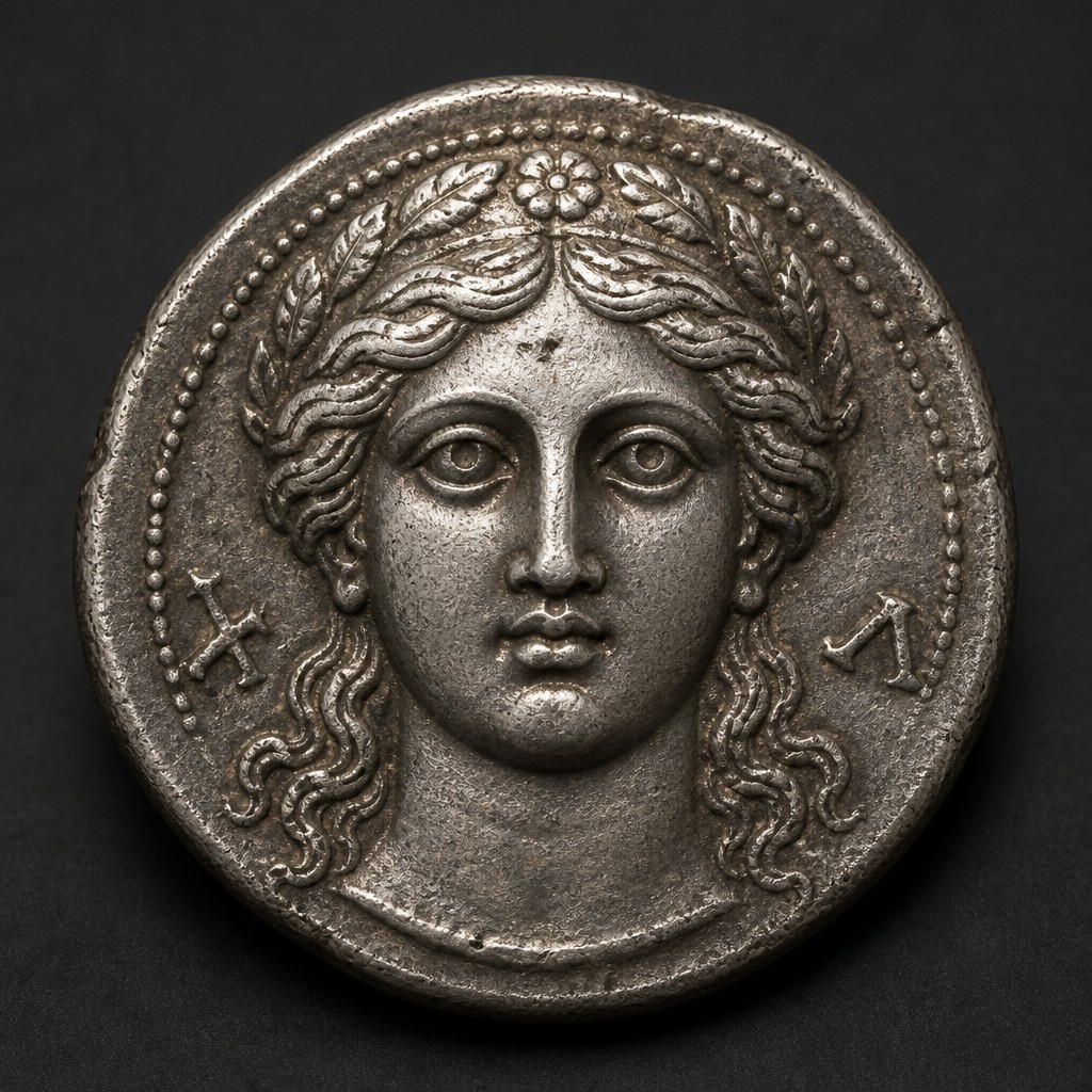 Larissa Nymph Facing Drachm
